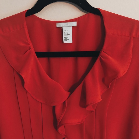 H&M | Red Orange Sheath Dress - Picture 2 of 7